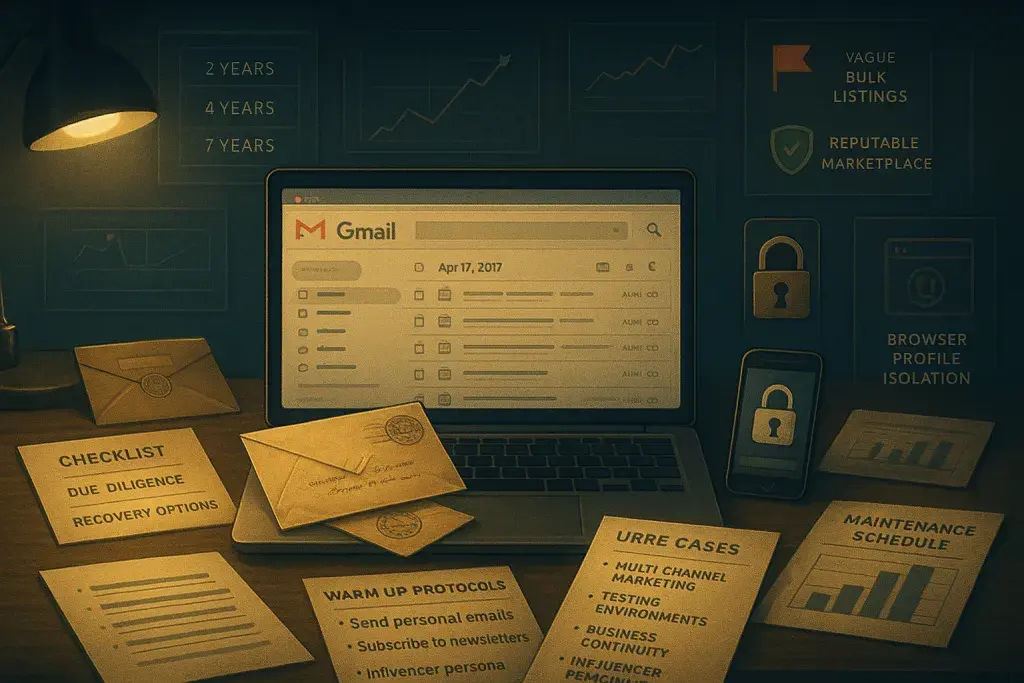 How to Safely Purchase and Utilize Established Vintage Gmail Accounts for Enhanced Online Presence